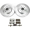 thumbnail image 3 of PowerStop Front Z26 Street Warrior Carbon-Fiber Ceramic Brake Pad and Drilled and Slotted Rotor Kit Fits: CADILLAC Select Models K7882-26, 3 of 9