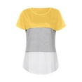 thumbnail image 3 of Annhoo Womens Summer Short Sleeve Tops Trendy Color Block Striped T Shirts Casual Round Neck Blouse Tees, 3 of 4