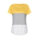 thumbnail image 3 of Blusa de manga corta de verano con cuello redondo para mujer a la moda, camisetas con estampado informal Fridja  bn8128, 3 of 4