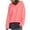 Watermelon Red, variant on Lovskoo 2024 Sweaters for Women Winter Trendy Long Sleeve V-Neck Solid Color Sweater Pullover Tops Black