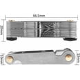 thumbnail image 3 of Highly Accurate Thread Gauge Set, Chrome Finish Stainless Steel Tools For Metric & Imperial Screw Gauge Measurement, Features Clear Number Marking And Adjustable Disassembly, 3 of 5