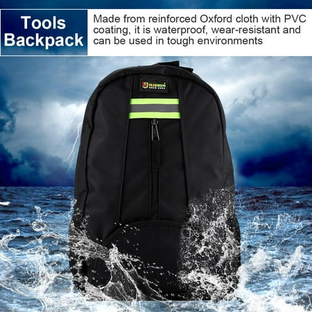 Ejoyous Oxford Cloth Fabric Tools Backpack Wear-Resistant Bag for Electrician Plumber Repairman, Wear-Resistant Backpack,Tools