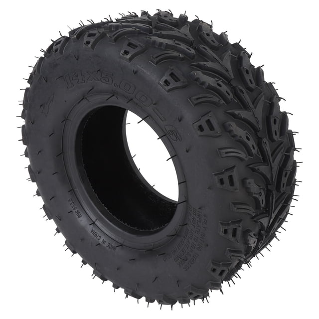 Pneu de Roue 14x5.00-6, Pneu Tout-Terrain Antidérapant Résistant aux Crevaisons Tubeless pour Mini Vélo pour Kart
