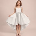 thumbnail image 2 of EnJoCho Satin Junior Bridesmaid Dresses Short Tiere𝖽 Flower Girl Dress Sleeveless Princess Pageant Formal Homecoming Dress Teenage Wedding Dress Fl𝗈wy, 2 of 7