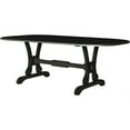 thumbnail image 1 of ACME House Beatrice Wooden Dining Table with Trestle Base in Charcoal, 1 of 8