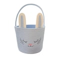 thumbnail image 2 of Easter Basket, Easter Bunny Baskets with Handle, Baby Gift Baskets, Egg Buckets Gifts Tote Bags Egg Hunt Basket for Kids, Boys, Girls, Toddler, Babies, Infant (Blue), 2 of 6