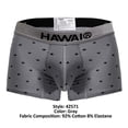 thumbnail image 4 of HAWAIR 42571 Cotton blend Trunks Color Gray Size XL, 4 of 5