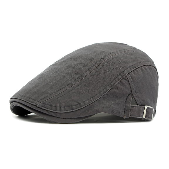 Denim Newsboy Cap For Women Men Adjustable Flat Top Hats Ivy Cabbie Driving Hat