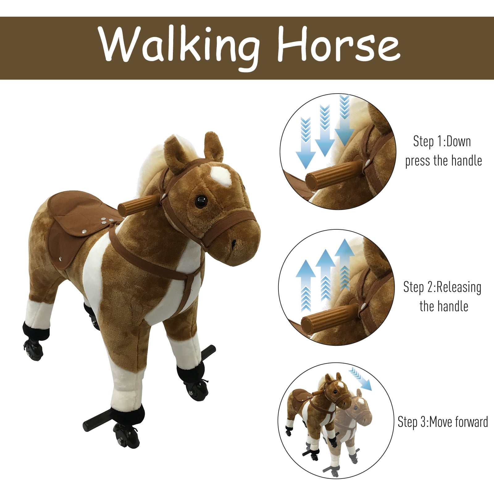 walking horse with wheels
