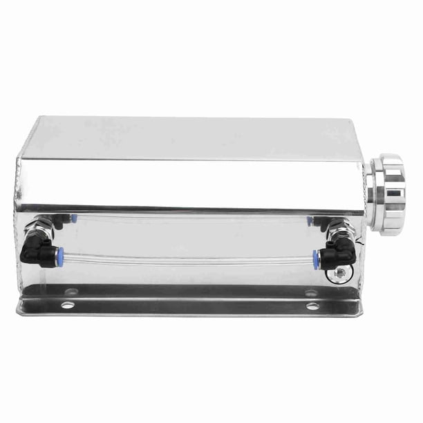 Tanque De Depósito De Desbordamiento De Recuperación De Refrigerante De Radiador, aleación De Aluminio 2 Litros De 2L Capacidad Universal Motor De Refrigerante Botella De