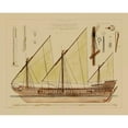 thumbnail image 3 of Vision Studio 14x12 Black Modern Framed Museum Art Print Titled - Antique Ship Plan VI, 3 of 5