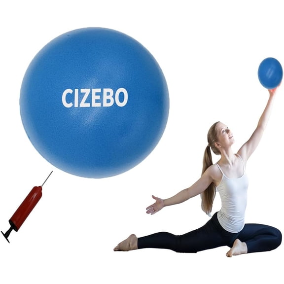 BESTSKY 6 Inch Mini Pilates Ball With Needle Pump, Small Exercise Ball For Core Stability, Thigh And Back Fitness Workout