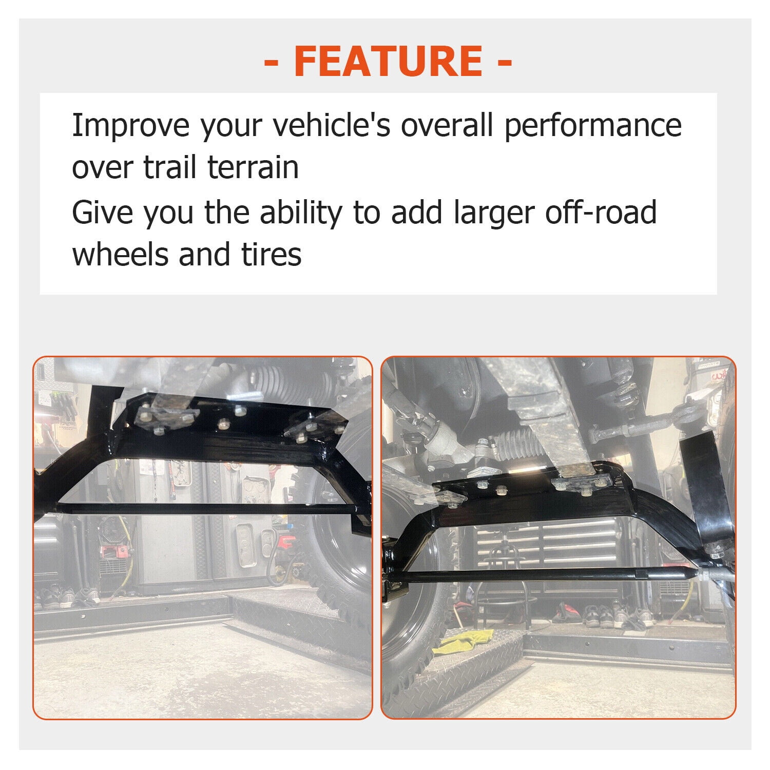 Kojem 6" Drop Axle Lift Kits Compatible with 2001.5-2020 EZGO Golf Cart Electric TXT Model
