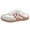 Pink, variant on Womens Flat Shoes, Arch Support Shoes for Women, Women Sneakers, Women's Slip on Sneakers, Fashionable Contrast Backless Sneakers, Casual Open Back Lace Up Walking Sports Shoes, Black, 5.5