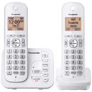 Panasonic DECT 6.0 2-Handset Cordless Phone with Call Block and Answering System