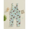 thumbnail image 4 of Bslissey Newborn Baby Girls Boys Irish Festivals Overalls Shamrock Print Suspender Jumpsuit Infant Casual Sleeveless Romper Pants Summer Clothes 3M 6M 12M 18M, 4 of 8