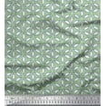 thumbnail image 1 of Soimoi Modal Satin Fabric Geometric Mandala Print Fabric by the Yard 42 Inch Wide, 1 of 3
