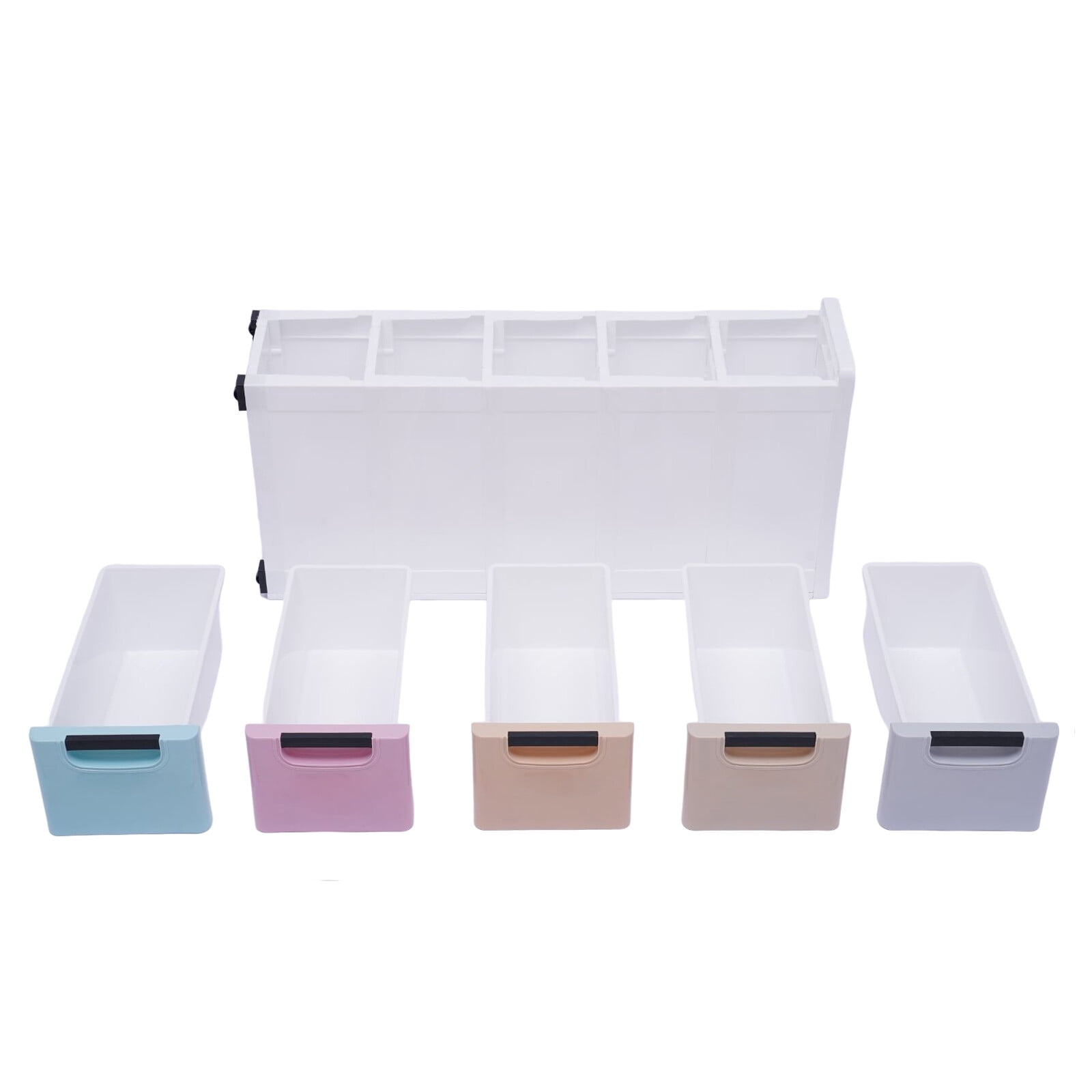 Plastic Clothes Storage Cabinet Closet Organizer Cupboard w/ 5 Drawers