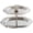 2 Tiers-Silver, variant on Hzzsbu 2 Tiers Cake Stand, Stainless Steel Cupcake Display Stand, Metal Fruit Dessert Snack Serving Dish, Afternoon Tea Stands for Wedding