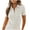 Tops for Women Plus Size-White, variant on Homenesgenics Tops for Women Plus Size,Tunic Tops for Women,Crop Tops for Women Women's Solid Color Casual Business office Blouses Button Up Turndown Collar Short Sleeved Tops Blue L