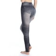 thumbnail image 3 of FUTATA Leggings For Women Jeans look Tights strench High Waist Jeggings Skinny Trousers For Yoga Cycling Pilates, 3 of 4