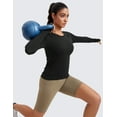 thumbnail image 4 of CRZ YOGA Seamless Long Sleeve Shirts for Women Workout Athletic Running Yoga Tops, 4 of 7