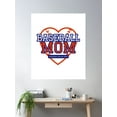 thumbnail image 2 of Baseball Mom Cheering For My Mvp Poster Wall Art, Modern Wall Decor For Living Room Bedroom, 16x24 UNFRAMED, 2 of 3