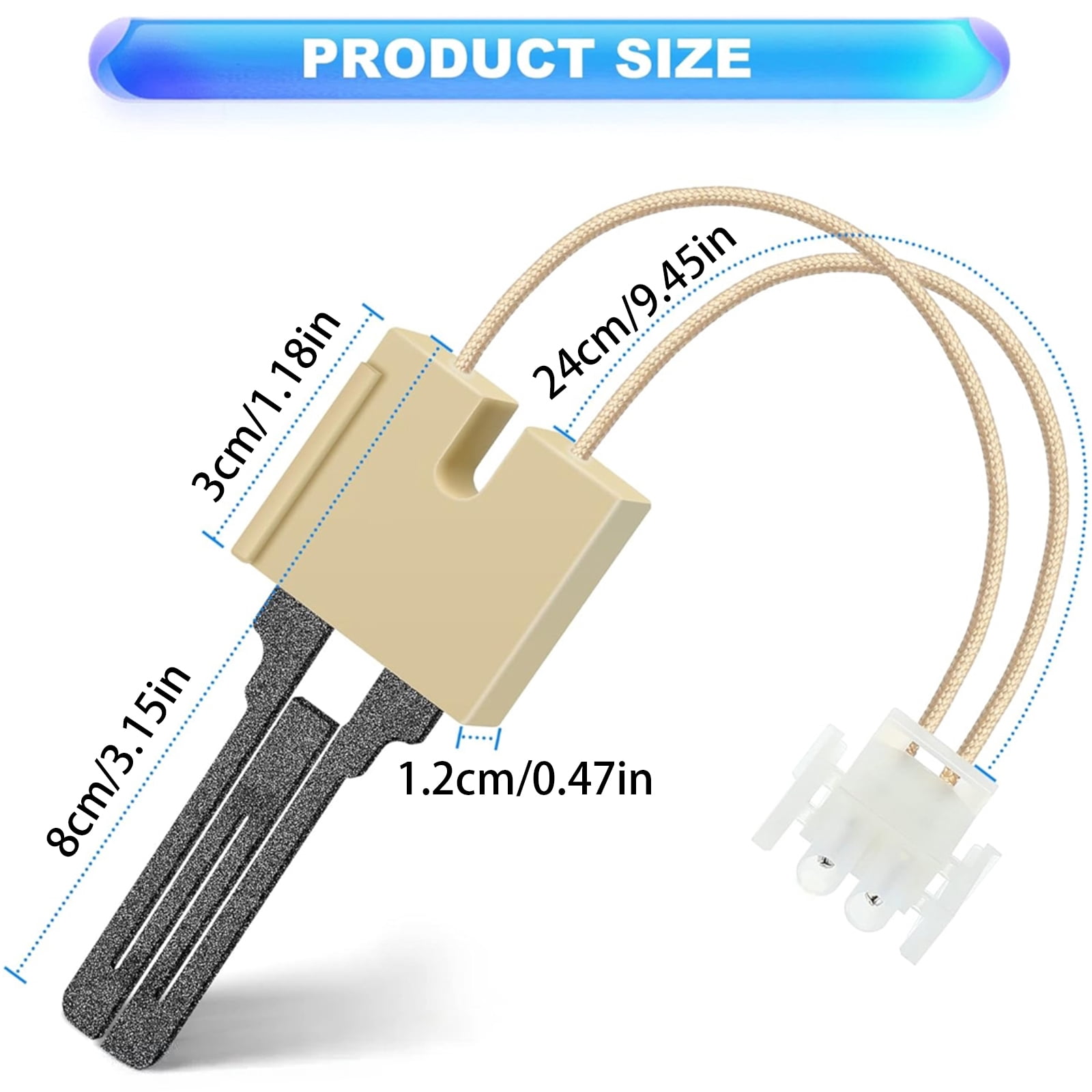 High Temperatures Ceramic Wire Nut Suitable Oven Igniters 62 22868 93 Direct Replacement Oven Igniting Component