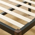 thumbnail image 3 of Mainstays King 14" Metal Platform Bed Frame with Wood Slats, Storage Space Under Frame, No Box Spring Required, Black/Wood, 3 of 9