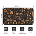 thumbnail image 5 of Happy Halloween Pumpkin Front Door Mat Anti Slip Ghost Boo Spooky Welcome Mat Plain Outdoor Inside Floor Rugs Crystal Velvet 30x17 Inches, 5 of 7