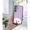 thumbnail image 5 of WIRESTER Shockproof Soft Rubber Cover Case for Samsung Galaxy A16 5G 6.7", Animal Maltese Dog On Pastel Lilac Background, 5 of 5