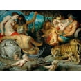 thumbnail image 2 of Rubens, Peter Paul 18x15 White Modern Wood Framed Museum Art Print Titled - The Four Rivers of Paradise, 2 of 4