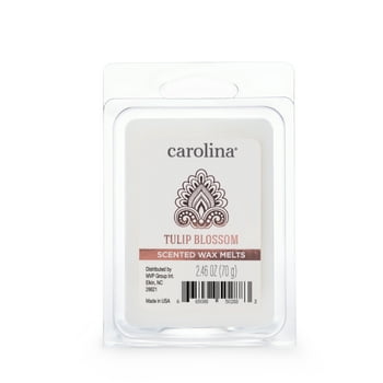 Carolina Candles Carolina Candle Tulip Blossom Scented Wax Melt, Aromatherapy Wax Cubes with Premium Soy Wax and High Fragrance,  Collection, Floral Fragrance, 6 Cube, 2.46 oz - Up To 45 Hours Burn
