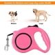 thumbnail image 4 of Correa ajustable para perros - Correa para correr - 5 m - Correa de nailon - Reflectante - Freno de una mano - Pausa, Bloqueo Rosa, 4 of 5