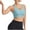 Blue, variant on WMTBSRSW Adjustable Sports Bras for Women Racerback Basic Athletic Crop Tanks Seamless Muscle Square Neck Yoga Tops with Built in Bra