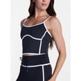 thumbnail image 5 of Avi Women's SoftSculpt Tipped Tank Bra, Sizes XS-XXL, 5 of 7