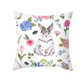 thumbnail image 2 of Almohada De Huevo De Conejo De Pascua, Decoraciones Para El Hogar De Pascua, Funda De Almohada Cuadrada Duradera Para Sofá, Librería, Fiesta Yuarrent HA044715-04, 2 of 5