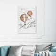thumbnail image 2 of Wynwood Studio 'Paul Kaminer - Balloon Journey' Transportation Wall Art Canvas Print - White, Orange, 16" x 24", 2 of 2