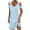 Light Blue, variant on Admvng Dresses for Women 2025 Elegant Classy V-Neck Loose Solid Short Sleeve Strapless Mini Dress S-2XL