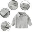 thumbnail image 1 of Automne & Hiver Pull Col Rond en Coton Uni pour Garçons Filles Super Confortable Vêtements pour Enfants, 1 of 9