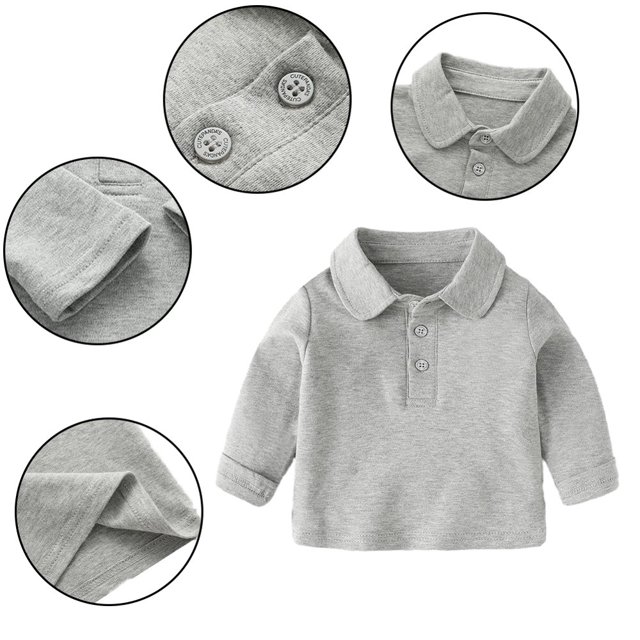 Automne & Hiver Pull Col Rond en Coton Uni pour Garçons Filles Super Confortable Vêtements pour Enfants