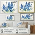 thumbnail image 4 of Designart "Dreamlike Blue Bonnets Minimalism" Blue Bonnets Wall Art Prints, 4 of 7