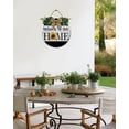 thumbnail image 5 of Eveokoki Front Door Porch Decorations Sunflower Welcome To Our Home Door Hanging Sign 11 inch Wooden Wall Sign, Rustic Holiday Wreath Decor for Front Door Porch Home Window Wall Farmhouse Decorations, 5 of 5