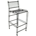 thumbnail image 5 of Sunnydaze 3-Piece Steel Bar Set with Table and 2 Bar Stools, Black, 5 of 9