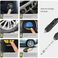 thumbnail image 4 of Portable Air Compressor Electric Inflator Car Tire Inflator Mini Portable 12v Air Compressor Car Bike Pump with Pressure Gauge, Valve Adapters and LED, 4 of 4