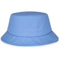 thumbnail image 1 of Solid Color Unisex Cotton Packable Summer Travel Bucket Beach Sun Hat, 1 of 6
