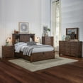 thumbnail image 3 of A-America Sun Valley Rustic Solid Wood Queen Storage Bed in Timber, 3 of 4