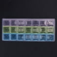 thumbnail image 3 of 7 días semanales transparentes 21 compartimentos tapa pastillero caja porta pastillas, 3 of 8