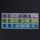 thumbnail image 4 of Estuche organizador de almacenamiento contenedor 7 días semanal transparente tapa de 21 compartimentos pastillero para tableta soporte para medicina, 4 of 5