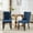 Blue, variant on Dining Chairs Set of 2, Modern Upholstered Side Chair, High-End Tufted Solid Wood, Modern Linen Upholstered Dining Chair, Tall Back Side Chair with Button Back Ring, Wood Legs Nailhead Trim